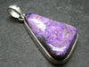 Sugilite Silver Pendant From South Africa - 1.6"