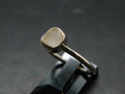 Phenakite Phenacite Crystal Silver Ring From Nigeria - Size 7 - 1.82 Grams