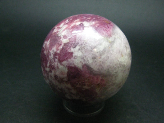 Red Tourmaline Sphere Ball From Brazil - 2.5"