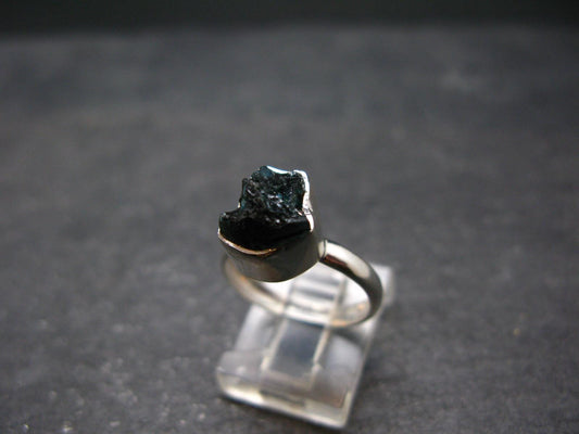 Blue Lazulite Silver Ring From Pakistan - Size 6 - 2.67 Grams