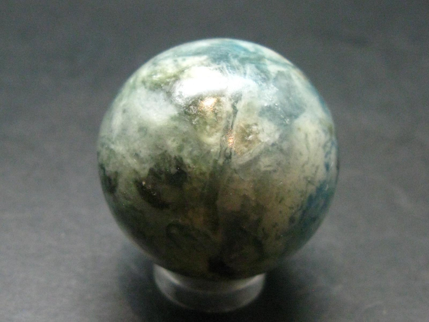 Very Rare Dianite (Blue Jade) Sphere Ball From Russia - 1.2"