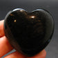 Large Nuumite Nuummite Polished Heart From Greenland - 92.68 Grams - 1.8"