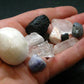 Synergy 12 Set Phenakite Moldavite Natrolite Petalite Danburite Tektite Scolecite Herderite Tanzanite Brookite 45.76 Gr