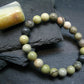 Infinity Infinite Stone Genuine Bracelet ~ 7 Inches ~ 8mm Round Beads
