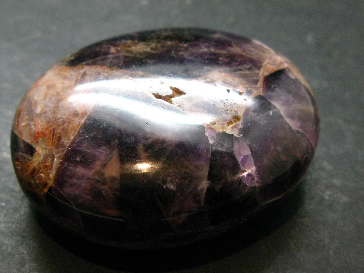 Rare Auralite Super 23 Amethyst Tumbled Stone From Canada - 2.3" - 105.10 Grams