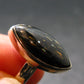 Real!! Very Rare Nuumite Nuummite Sterling Silver Ring from Greenland - 4.59 Grams - Size 6