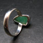 Natural Apple Green Chrysoprase 925 Sterling Silver Ring From Australia - 4.28 Grams - Size 8