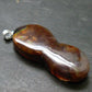 Fire Agate Silver Pendant From Mexico - 1.1" - 5.85 Grams