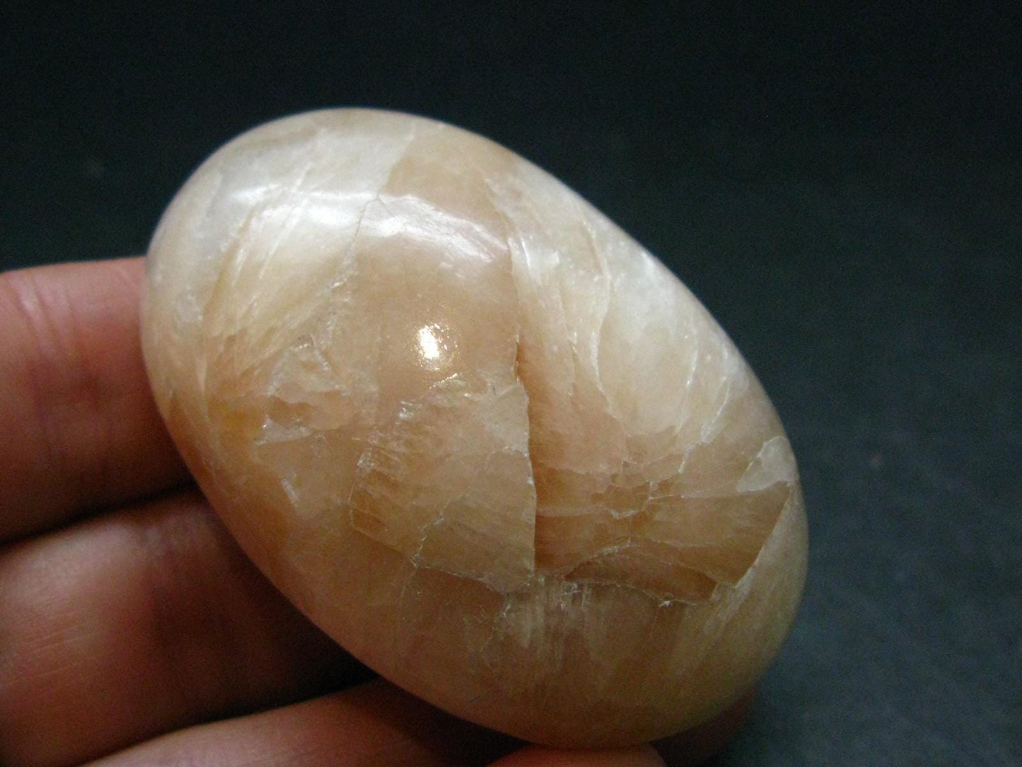 Unique Stilbite Tumbled Stone From India - 2.1"