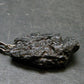 Tibetan Black Tektite Silver Pendant From Tibet - 1.3" - 3.66 Grams