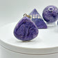 Charoite Sterling Silver Pendant – Teardrop Shape - 11.41 Grams