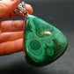Queen of Green!! Genuine Vivid Vibrant Green Malachite Sterling Silver Pendant - 3.2" - 71.22 Grams