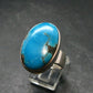 Genuine Turquoise Sterling Silver Ring - 11.53 Grams - Size 9