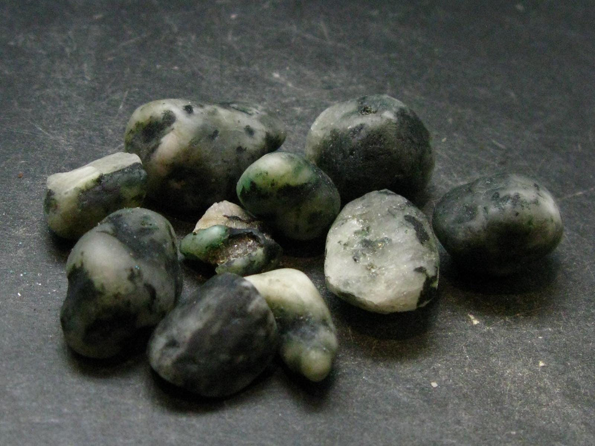 Lot of 10 Phenakite Phenacite Tumbled Stones From Russia - 48.23 Grams