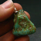 Genuine Turquoise Silver Pendant From Sleeping Beauty Arizona - 1.2" - 6.53 Grams