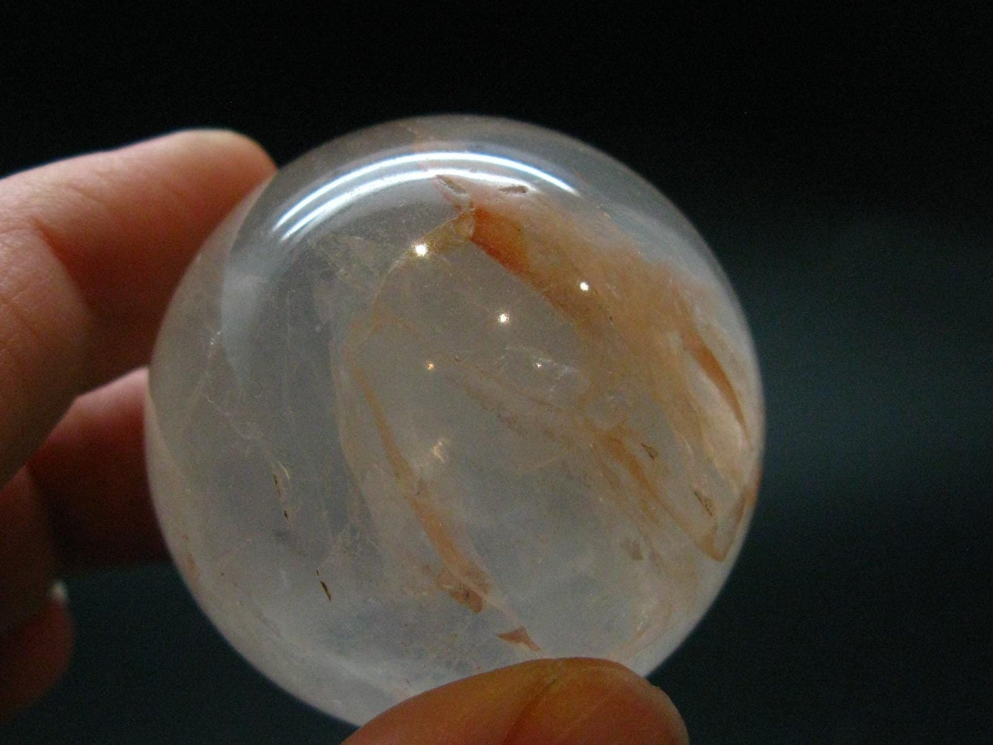 Pink Fire Azeztulite Agnitite Sphere From Madagascar - 1.6" - 101.31 Grams