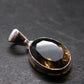 Smoky Quartz Crystal Facetted Silver Pendant From China - 0.9" - 3.29 Grams