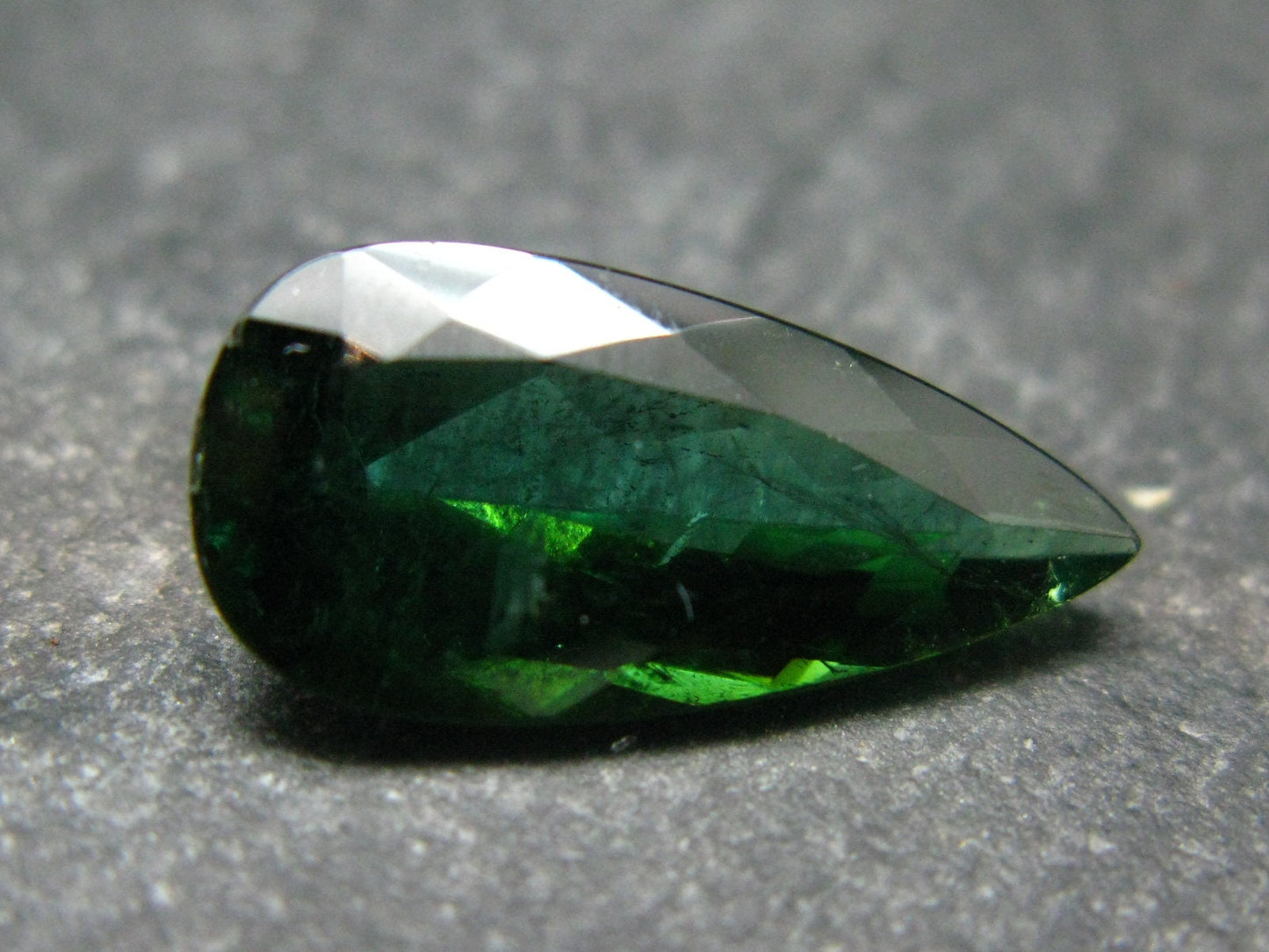 Green Tourmaline Cut Stone Gem From Brazil - 5.63 Carats - 18x9mm