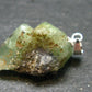 Tsavorite Gem Green Garnet Sterling Silver Pendant From Tanzania - 1.1" - 5.25 Grams