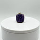 Charoite Sterling Silver Pendant – Square Design - 11.23 Grams