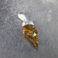 Natural Unheated Citrine Sterling Silver Pendant from Zambia - 1.2" - 2.00 Grams