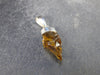 Natural Unheated Citrine Sterling Silver Pendant from Zambia - 1.2" - 2.00 Grams
