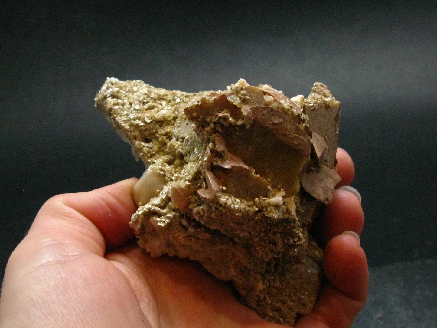 Rare Herderite on Feldspar Cluster from Brazil - 144.0 Grams - 3.6"