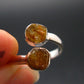 Green Herderite Silver Ring From Brazil - 2.15 Grams - Size 7