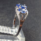 Natural Blue Tanzanite (Zoisite) Crystal Sterling Silver Ring From Tanzania - 1.76 Grams- Size 7.25