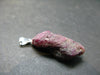 Ruby Silver Pendant from India - 1.2" - 4.84 Grams