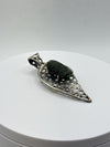 Natural Moldavite Pendant | Sterling Silver | Tektite from Czech Republic | Unique Green Crystal Jewelry - 9.75 Grams