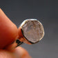 Gray Herderite Silver Ring from Africa - Size 7 - 1.88 Grams