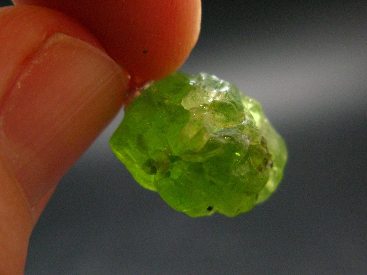 Peridot Olivine Pendant in SS From Arizona - 0.8" - 2.68 Grams