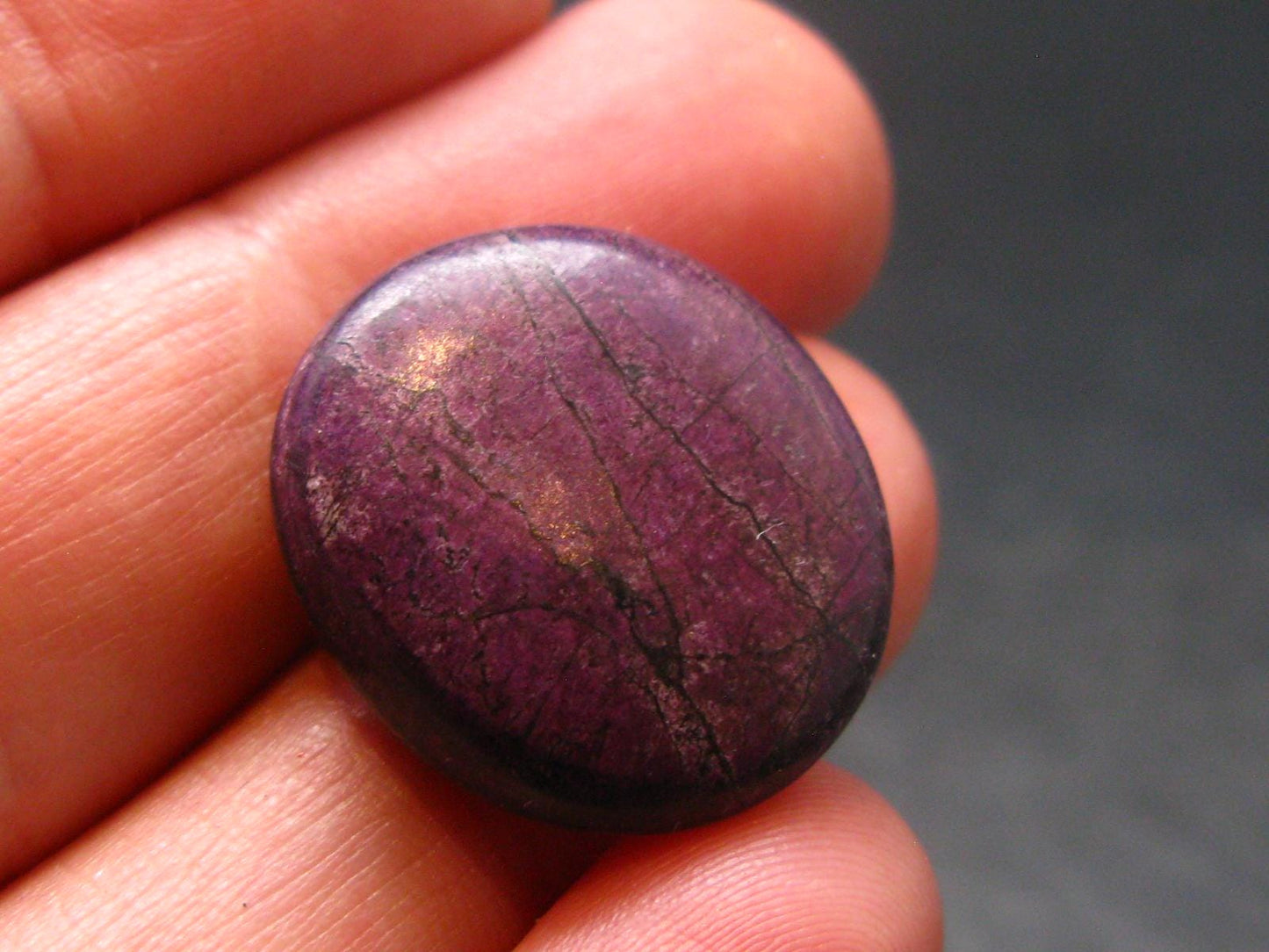 Purple Purpurite Tumbled Stone From Namibia - 0.7" - 4.70 Grams