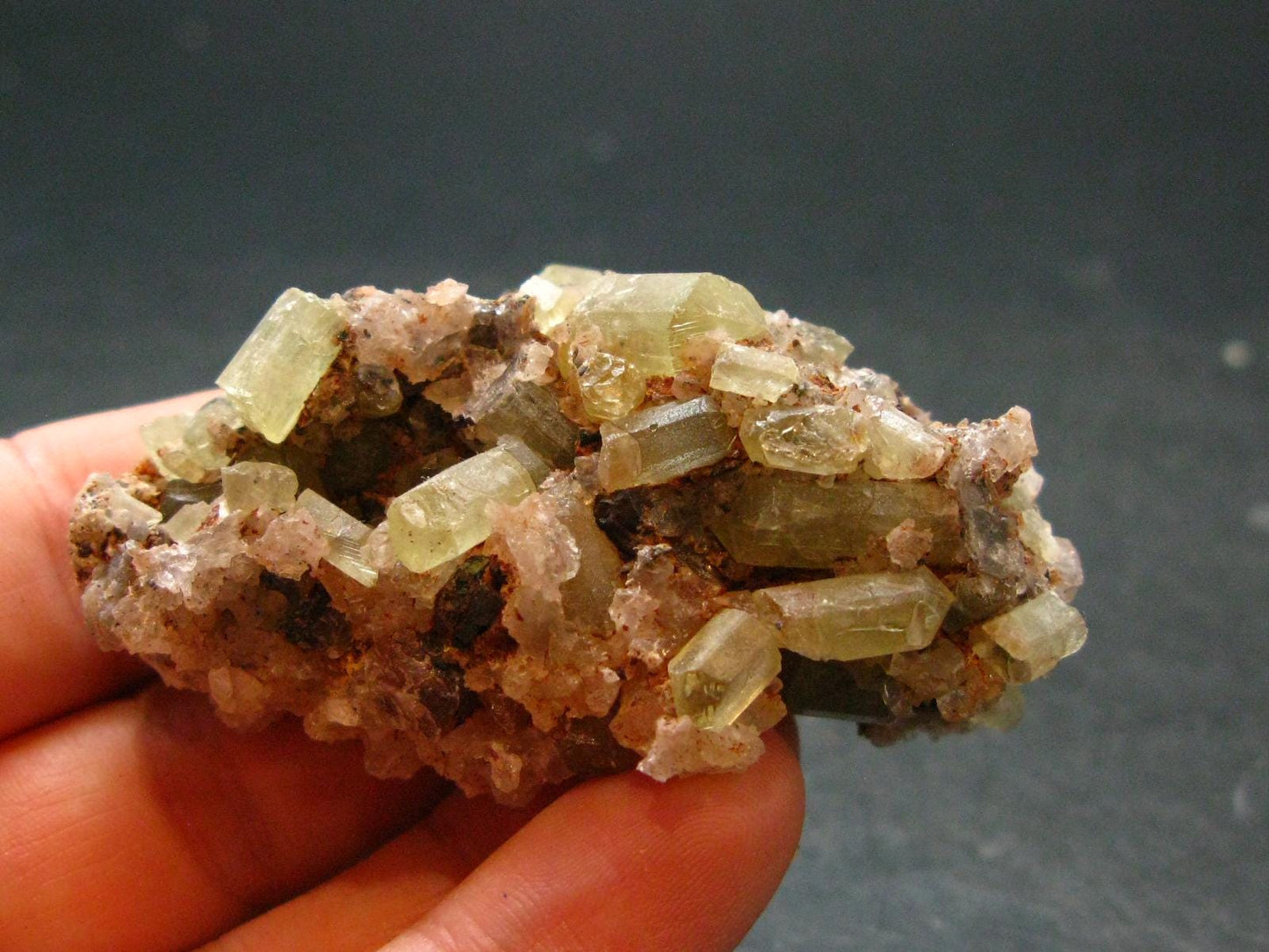 Golden Apatite Cluster From Mexico - 2.3" - 50.54 Grams