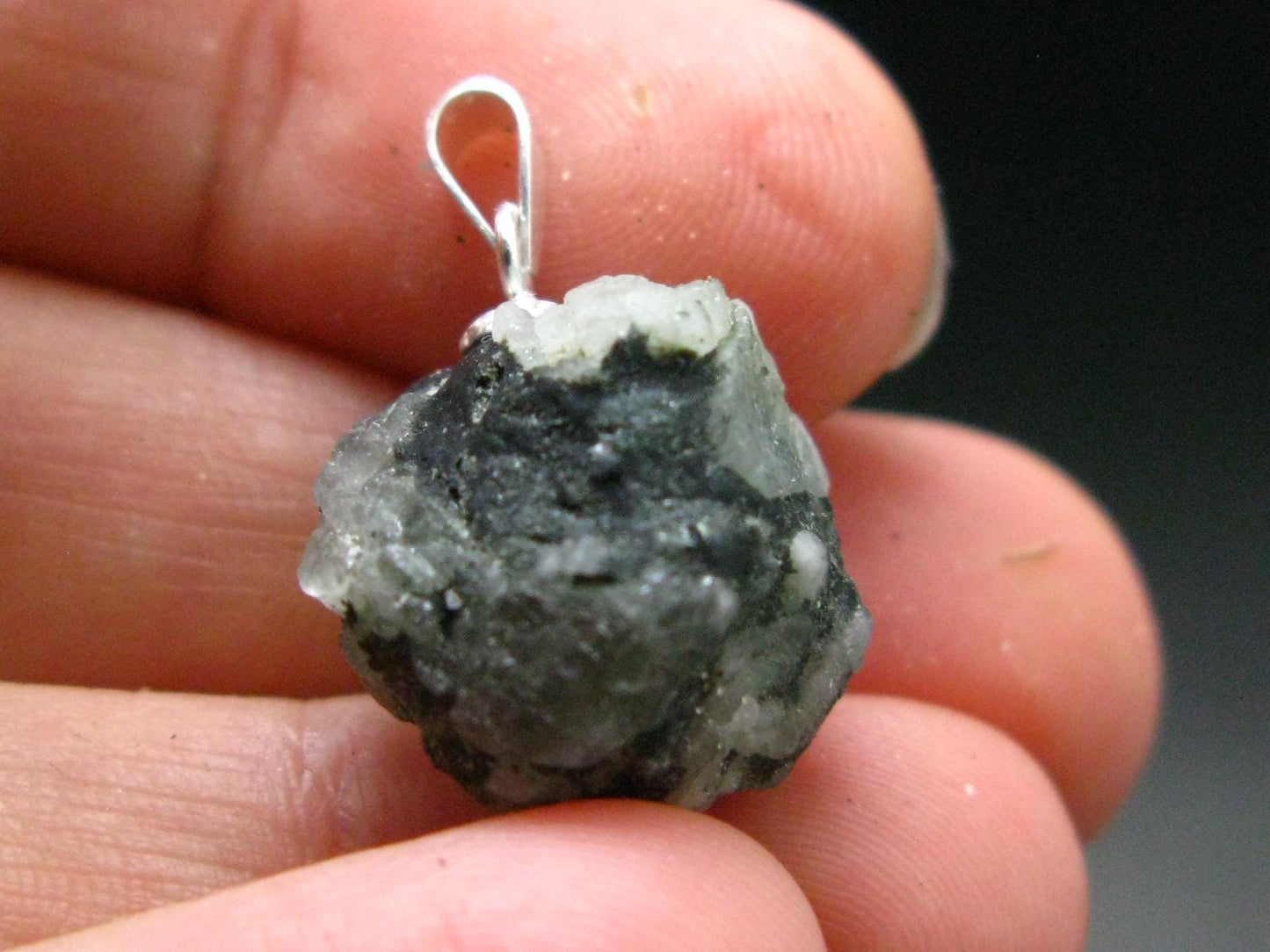 Phenakite Phenacite Crystal Silver Pendant From Russia - 0.8" - 3.59 Grams
