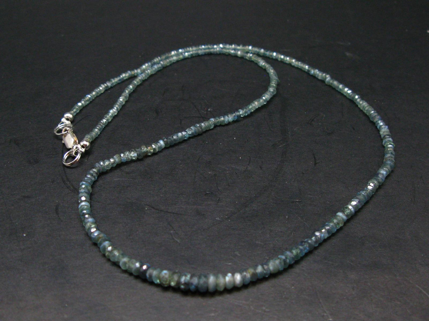 Extremely Rare Alexandrite Necklace - 19" - Rondelle Facetted Beads - 40 Carats