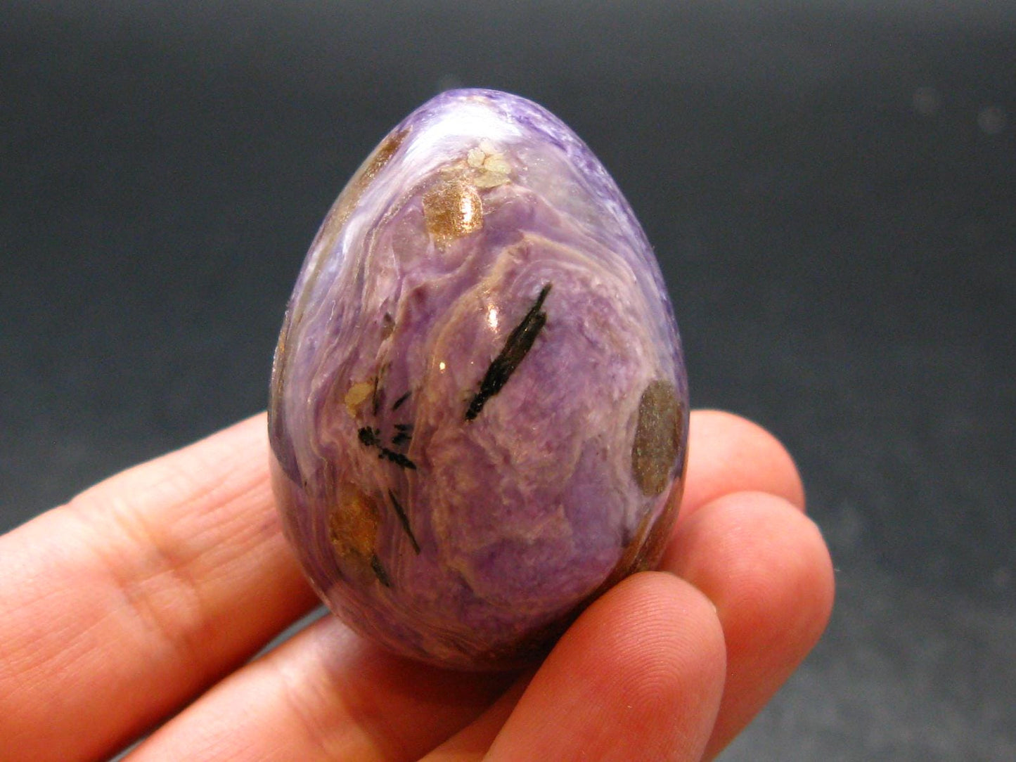 Nice Charoite Egg from Russia - 51.13 Grams - 1.6"