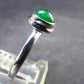 Tsavorite Green Garnet Sterling Silver Ring from Tanzania - 1.99 Grams - Size 7.25