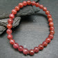 Rhodochrosite Genuine Bracelet ~ 7 Inches ~ 7mm Round Beads