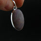 Purple Jade Silver Plated Pendant From Turkey - 1.5" - 4.87 Grams