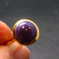 Sugilite Silver Gold Plated Ring From South Africa - 3.73 Grams - Size 8.25