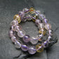 Ametrine Genuine Bracelet ~ 7 Inches ~ 6mm Round Beads