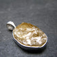 Large Natural Agni Gold Danburite Sterling Silver Pendant from Tanzania - 1.0" - 3.30 Grams