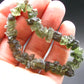 Raw Moldavite Beads Bracelet From Czech Republic - 7" - 16.4 Grams