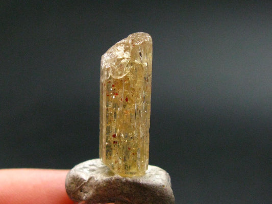 Imperial Topaz Crystal From Brazil - 0.8" - 2.16 Grams