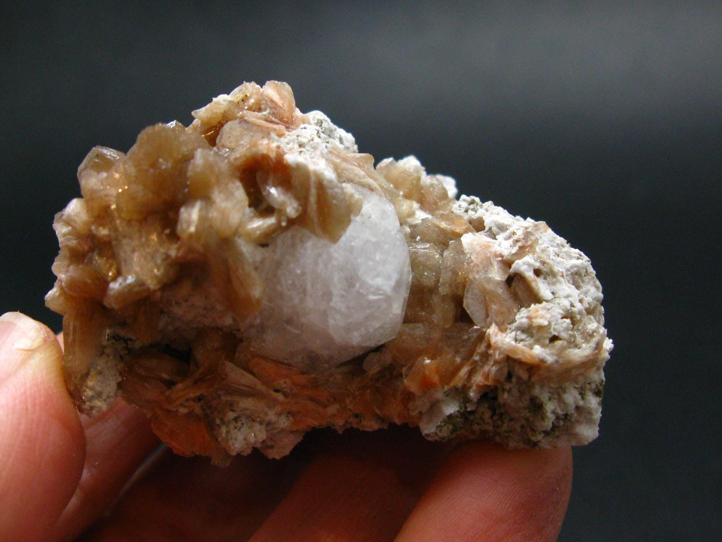 Analcime & Stilbite Cluster From Canada - 1.6" - 35.96 Grams