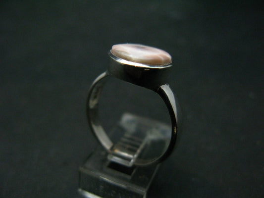 Natrolite Sterling Silver Ring From Indonesia - Size 7.5