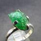 Tsavorite Gem Green Garnet Sterling Silver Ring from Tanzania - 3.74 Grams - Size 9