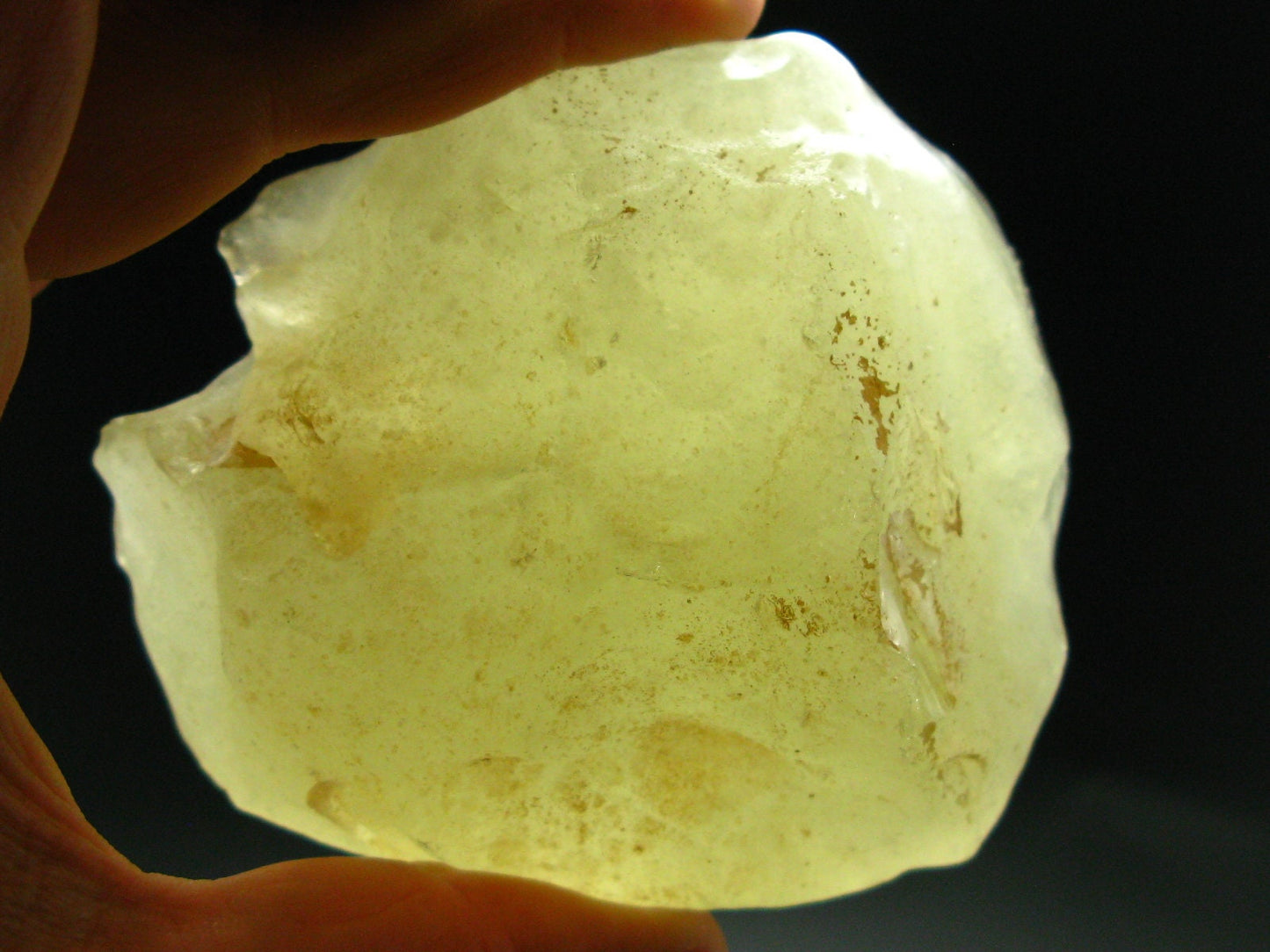 Huge Gem Libyan Tektite Glass From Libya - 440 Grams - 3.8"